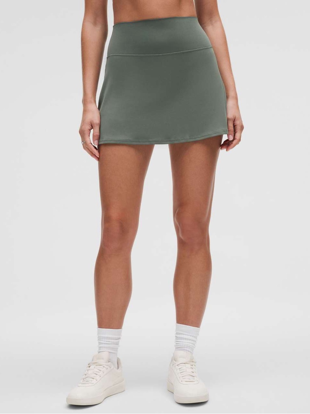 Lululemon Align High Rise Skirt Built-In Shorts Sage Green Size 6 Nulu